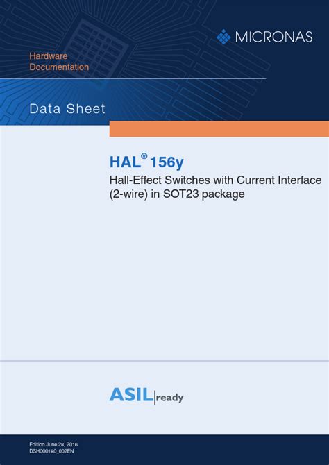 Hal Switches Datasheet Distributor Stock And Best Price Micronas