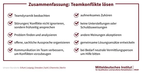 Konflikte im Team lösen Beispiele zu Umgang Bewältigung