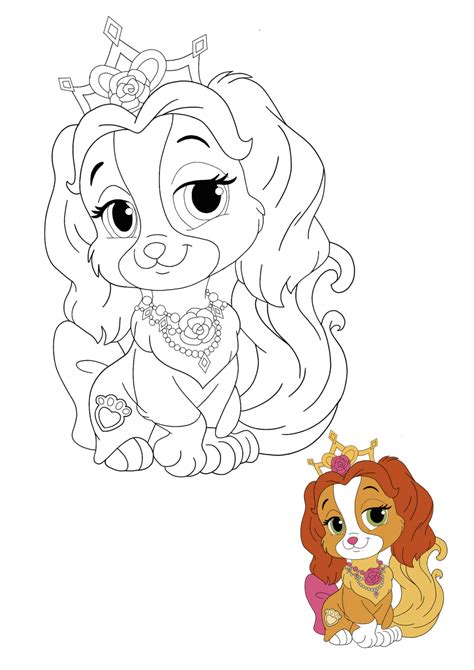 Disney Princess Palace Pets Teacup Coloring Pages 2 Free Coloring