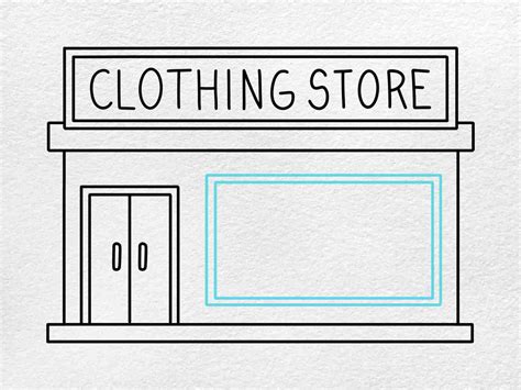 How to Draw a Clothing Store - HelloArtsy