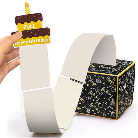 Xerdsx Happy Birthday Day Money Box For Cash Gift Pull Money Gift Boxes