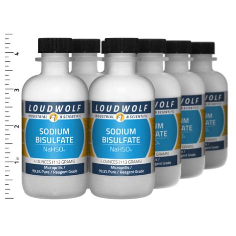 Sodium Bisulfate 2 Lb Total 8 Bottles Reagent Grade Microprills USA