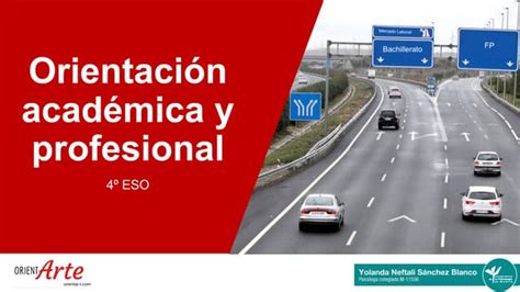 Orientación Académica Y Profesional 4º De Eso Orientarte Ppt