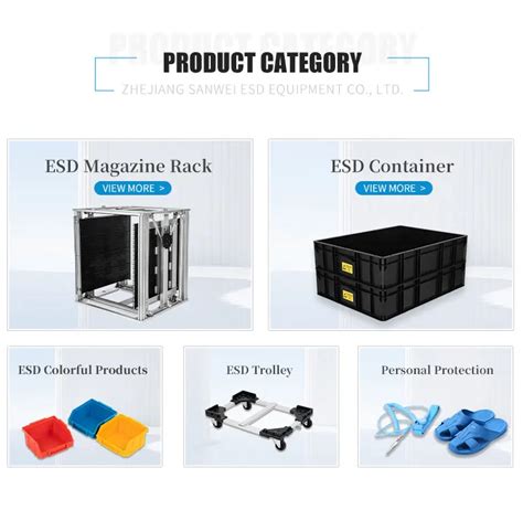 W Antistatic Esd Plastic Packing Tray Black Plastic Electronic