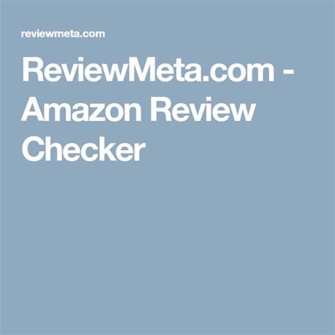 An Amazon Review Checker With The Text Review Meta Amazon Review