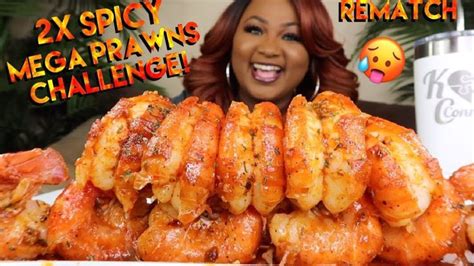 10 2x SPICY MEGA PRAWNS CHALLENGE IN 10 MINS REMATCH SEAFOOD BOIL