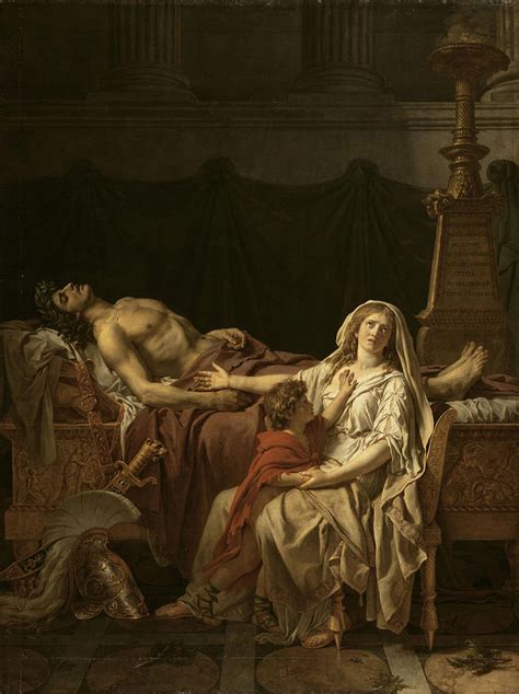 Andromache Mourning Hector Painting By Jacques Louis David Pixels