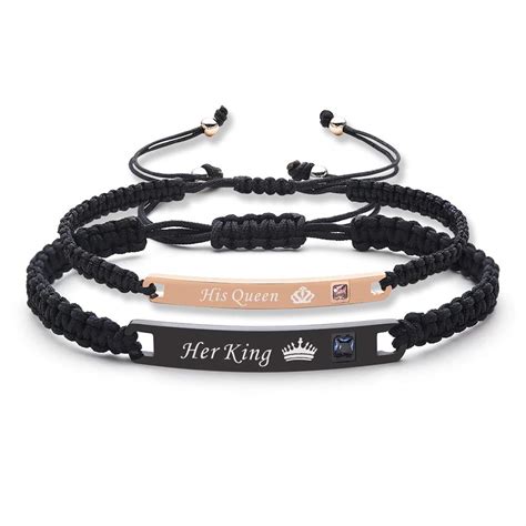 Tingn Couples Bracelets His And Hers Bracelets Relationship Bracelets