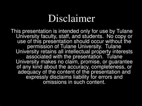 Ppt Disclaimer Powerpoint Presentation Id61448