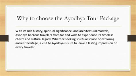 Ppt Ayodhya Tour Package Powerpoint Presentation Free Download Id