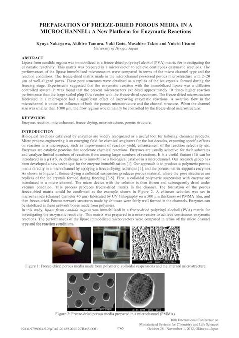 Pdf Preparation Of Freeze Dried Porous Media In A · Figure 1