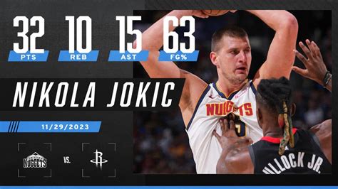 Nikola Jokic Record Setting Triple Double Passes Wilt Chamberlain