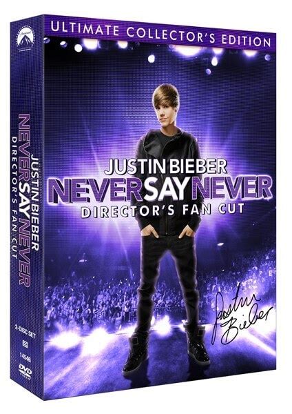 Justin Bieber Never Say Never Director's Fan Cut DVD Details