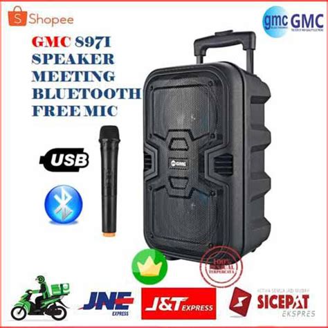 Jual Speaker GMC 897i Portable Bluetooth Free Mic Shopee Indonesia