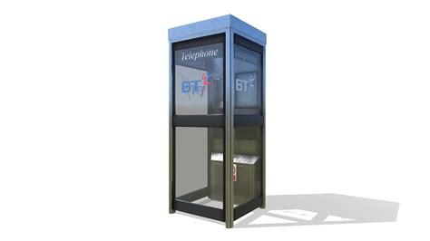 Phone Box Telephone Booth Buy Royalty Free 3d Model By Studio Lab