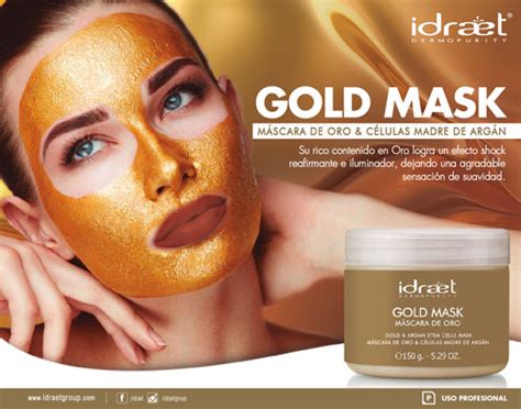 Nueva Gold Mask De Idraet M Scara De Oro Y C Lulas Madre De Arg N