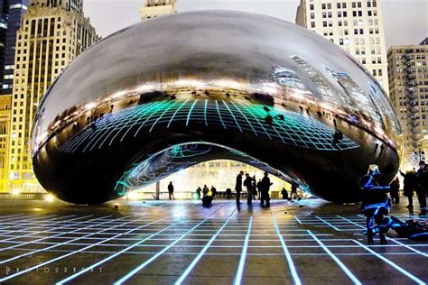 Bean Sculpture Chicago Address Sculpture