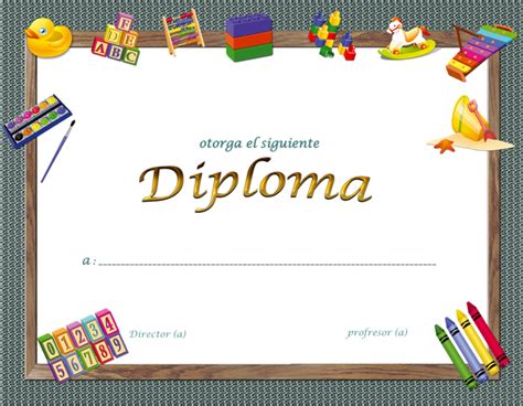 Diplomas Infantiles Para Editar Imagui