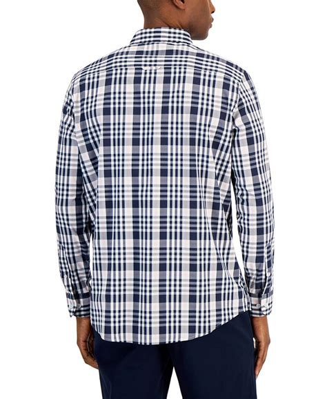 Club Room Men S Regular Fit Plaid Shirt Created For Macy S Macy S