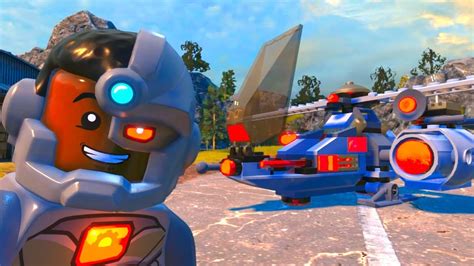 Lego Dc Super Villains Cyborg Copter Open World Free Roam Gameplay