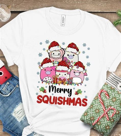 Merry Squishmas Santa Squishmallow Girl Christmas Squish Squad T Shirt