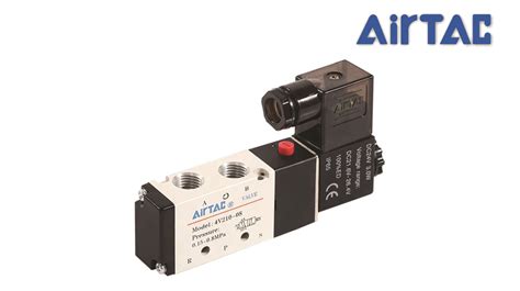 Van điện Từ Solenoid Valve Khí Nén Airtac 4v210 08 Van 52