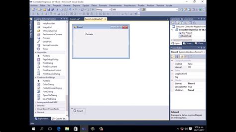 Contador Con Timer Regresivo En Visual Basic Youtube