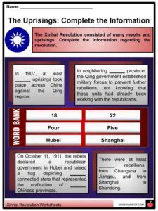 Xinhai Revolution Facts, Worksheets & History For Kids