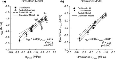 A linear model for predicting leaf turgor loss point πTLP among