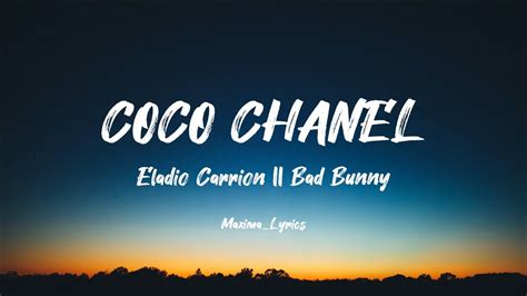 Eladio Carrion Bad Bunny Coco Chanel Letras Lyrics YouTube