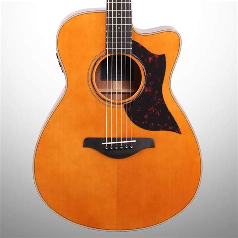 Yamaha Ac3m Concert Acousticelectric Guitar Natural Reverb