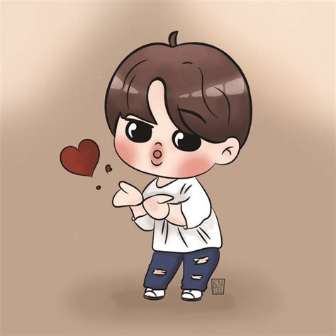 [bts Fanart] Jimin Chibi Speed Drawing Roni Pool Bts Fanart Chibi Fan Art