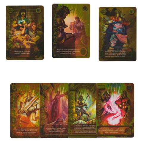 Set De 7 Cartas Doradas Mitos Y Leyendas