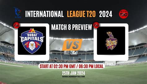 Ilt Match Dubai Capitals Vs Abu Dhabi Knight Riders Match