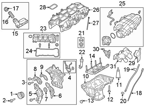 Ram Promaster 3500 Bolt Manifold Intake Engine Set Hex 6509390aa