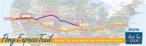 Pony Express Route Map Map Of South America