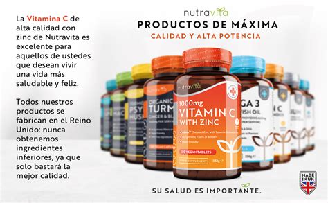 Vitamina C 1000 Mg Y Zinc 15 Mg 210 Comprimidos Veganos Albion