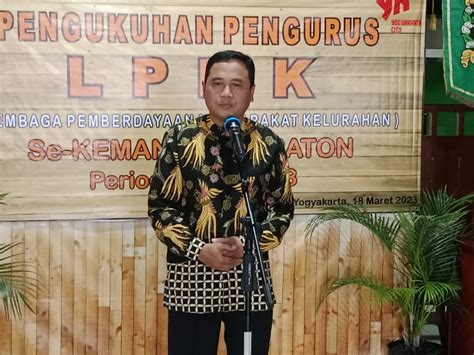 KEMANTREN KRATON Pengukuhan Pengurus LPMK Se Kemantren Kraton Periode