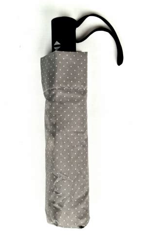 Parapluie Femme Pliable Mini Automatique Ouverture Fermeture Gris Clair