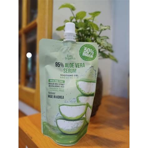 Ever Organics Aloe Vera Serum Soothing Gel Ml Shopee Philippines