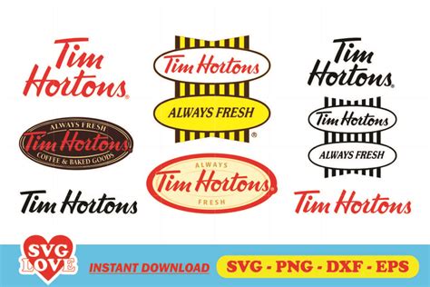 Tim Hortons Logo Svg Bundle Gravectory