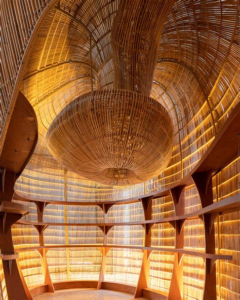 Sculptural Rattan Installation Meanders Through Thai Art Gallery By