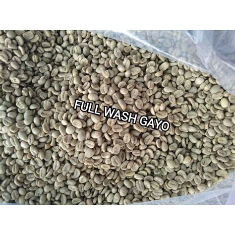 Jual Green Bean Arabika Gayo Full Wash Kg Biji Mentah Shopee Indonesia