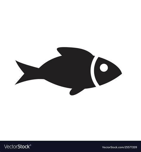 Fish Icon Black