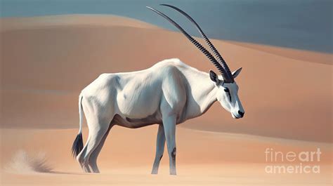 Arabian Oryx By Asar Studios Painting By Celestial Images Fine Art