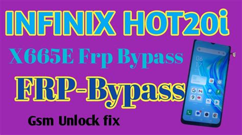 Infinix Hot 20i Frp Unlock II X665E Frp Bypass II