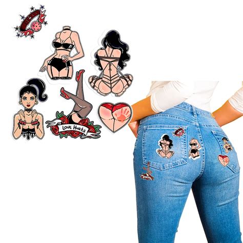 Xc Sex Adult Ladies Patches Diy Heat Transfer Stickers Jeans Parches For Cloth Press Appliqued