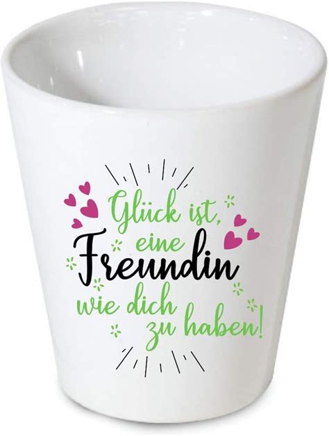 Amazon De Farbwuselei Blumentopf Gl Ck Ist Eine Freundin Wie Dich Zu