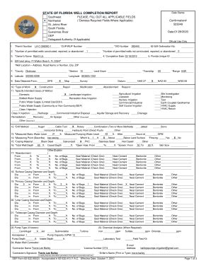 Fillable Online PDFfiller Fillable Online Well Completion Report