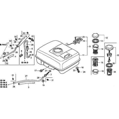 Fuel Tank Assembly For Honda Gx U Gcack Engines L S Engineers